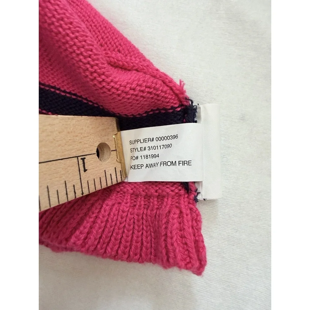 Ralph Lauren Infant knitted‎ Hat Pink SZ-9M-24M 75% Pima Cotton 25% Wool One SZ